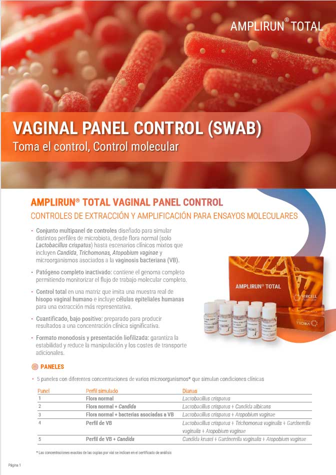 Flyer AMPLIRUN TOTAL Vaginal Panel Control